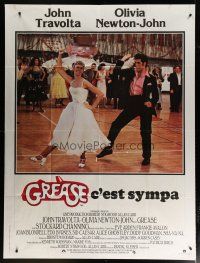 6k685 GREASE French 1p '78 John Travolta & Olivia Newton-John dancing in a most classic musical!