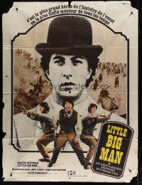 6k774 LITTLE BIG MAN French 1p '71 different image of Dustin Hoffman, directed by Arthur Penn