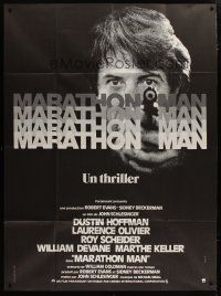 6k798 MARATHON MAN French 1p '76 cool image of Dustin Hoffman, John Schlesinger classic thriller!
