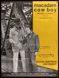 6k801 MIDNIGHT COWBOY French 1p R80s Dustin Hoffman, Jon Voight, John Schlesinger classic!