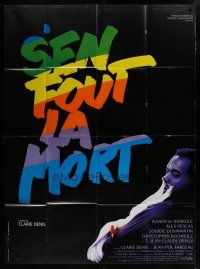 6k828 NO FEAR NO DIE French 1p '90 cockfighting movie directed by Claire Denis, cool image!