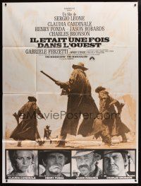 6k836 ONCE UPON A TIME IN THE WEST French 1p R70s Leone, Cardinale, Fonda, Bronson, Robards!