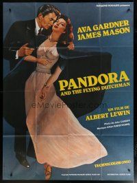 6k844 PANDORA & THE FLYING DUTCHMAN French 1p R81 great Cardiff art of James Mason & Ava Gardner!