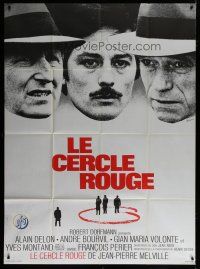 6k884 RED CIRCLE French 1p '70 Jean-Pierre Melville's Le Cercle Rouge, Delon, Bourvil, Volonte