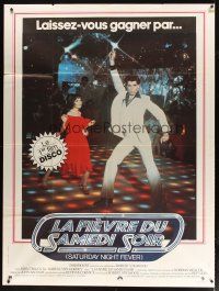 6k900 SATURDAY NIGHT FEVER French 1p '77 disco dancers John Travolta & Karen Lynn Gorney!