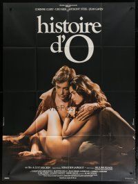 6k932 STORY OF O French 1p '75 Histoire d'O, different c/u of sexy naked Corinne Clery & Udo Kier!