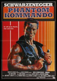 6k075 COMMANDO German 33x47 '85 Arnold Schwarzenegger is going to make someone pay!