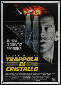 6k204 DIE HARD Italian 1p '88 cop Bruce Willis is up against twelve terrorists, crime classic!