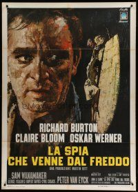 6k247 SPY WHO CAME IN FROM THE COLD Italian 1p '65 Richard Burton, Claire Bloom, different art!