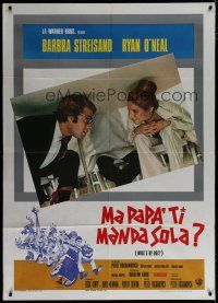6k257 WHAT'S UP DOC Italian 1p '72 Barbra Streisand, Ryan O'Neal, directed by Peter Bogdanovich!