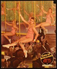 6k015 KING OF BURLESQUE jumbo LC '35 lots of sexy showgirls on swings over the audience!