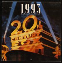 6k059 20TH CENTURY FOX 1993 CALENDAR calendar '93 full-color images from classic movies!
