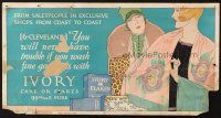 6k019 IVORY SOAP 11x21 advertising poster '20s for their laundry soap flakes for fine garments!