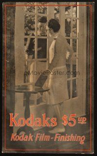 6k020 KODAK 12x20 advertising poster '20s the cameras were $5 and up & there was Film-Finishing!