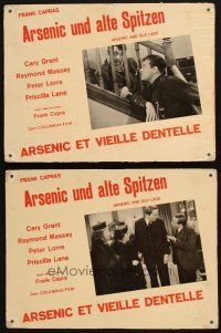 6k100 ARSENIC & OLD LACE 6 Swiss LCs '60s Cary Grant, Priscilla Lane, Josephine Hull, Frank Capra