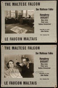 6k106 MALTESE FALCON 5 Swiss LCs '60s Humphrey Bogart, Peter Lorre, directed by John Huston!