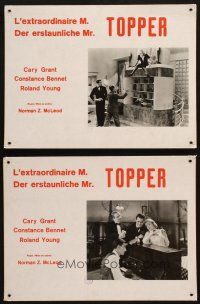 6k099 TOPPER 7 Swiss LCs '60s Constance Bennett, Cary Grant, classic fantasy comedy!