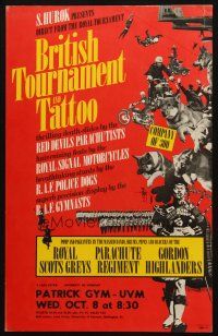 6k063 BRITISH TOURNAMENT & TATTOO special 14x22 '70s RAF police dogs, gymnasts, parachutists & more