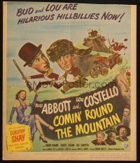 6k313 COMIN' ROUND THE MOUNTAIN WC '51 wacky hillbillies Bud Abbott & Lou Costello, Dorothy Shay!