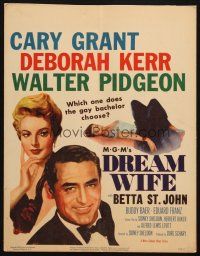 6k329 DREAM WIFE WC '53 does gay bachelor Cary Grant choose sexy Deborah Kerr or Betta St. John!