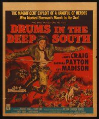 6k330 DRUMS IN THE DEEP SOUTH WC '51 James Craig & Barbara Payton in the Civil War!