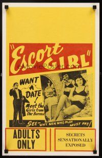 6k334 ESCORT GIRL WC '41 see why men who play with half-naked bad girls must pay!