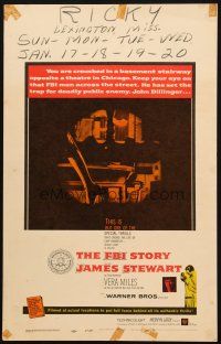 6k340 FBI STORY WC '59 great images of detective Jimmy Stewart & Vera Miles!