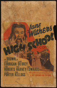 6k384 HIGH SCHOOL WC '40 great image of yelling Jane Withers!, Joe Brown Jr.