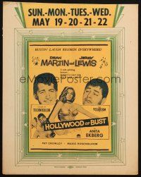 6k387 HOLLYWOOD OR BUST local theater WC '56 Dean Martin & Jerry Lewis with sexy Anita Ekberg!