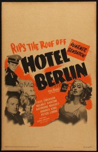 6k390 HOTEL BERLIN WC '45 sexy Faye Emereson, Helmut Dantine, Andrea King, Peter Lorre