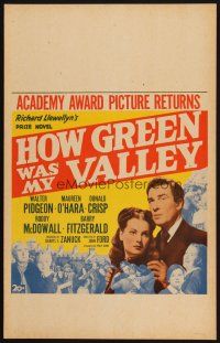 6k392 HOW GREEN WAS MY VALLEY WC R46 John Ford, cool montage of entire cast, Best Picture 1941!