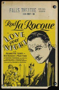 6k424 LOVE OVER NIGHT WC '28 poor Rod La Rocque kidnaps girl & marries her, but he's really rich!