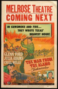 6k431 MAN FROM THE ALAMO WC '53 Budd Boetticher, Glenn Ford was the man they called The Coward!