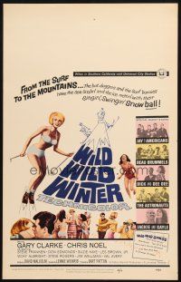 6k503 WILD WILD WINTER WC '66 half-clad teen skiier, Jay and The Americans & early rockers!