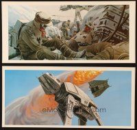 6k046 EMPIRE STRIKES BACK art portfolio '80 George Lucas sci-fi classic, McQuarrie art prints!