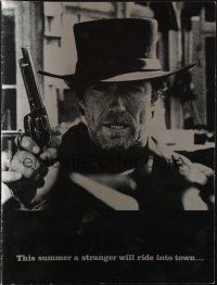 6k054 PALE RIDER promo brochure '85 great different images of cowboy Clint Eastwood!