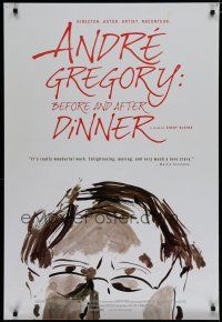 6m060 ANDRE GREGORY: BEFORE & AFTER DINNER 1sh '13 director, artist, actor, raconteur!