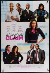 6m082 BAGGAGE CLAIM advance DS 1sh '13 Paula Patton, Taye Diggs, she's done flying solo!