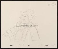 6p068 SIMPSONS animation art '00s Groening, cartoon pencil drawing of Comic Book Guy in costume!