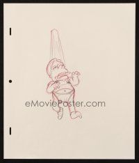 6p078 SIMPSONS animation art '00s Groening, cartoon pencil drawing of Martin in his underwear!