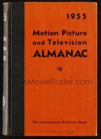 6p252 1955 MOTION PICTURE & TELEVISION ALMANAC hardcover book '55 filled with information!