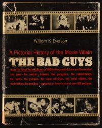 6p264 BAD GUYS Bonanza hardcover book '64 an illustrated history of the best movie villains!