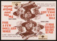 6p017 FOR A FEW DOLLARS MORE Swiss 9x12 counter display R70s Sergio Leone, Clint Eastwood, cool!