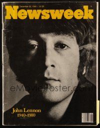 6p045 NEWSWEEK magazine December 22, 1980 John Lennon's tragic story, Death of a Beatle!