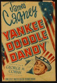 6p011 YANKEE DOODLE DANDY mini WC '42 James Cagney classic patriotic biography of George M. Cohan!