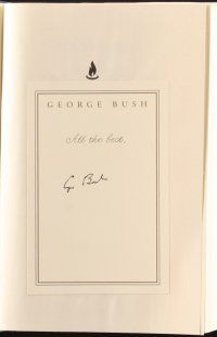6p257 ALL THE BEST GEORGE BUSH signed bookplate in hardcover book '13 by the former President!