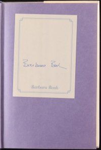 6p266 BARBARA BUSH A MEMOIR signed bookplate in hardcover book '94 by the former First Lady!