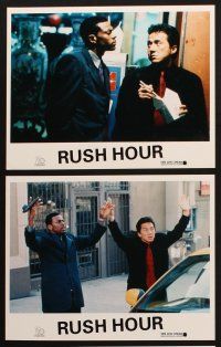 6p053 RUSH HOUR 6 color Dutch 9.5x12 stills '98 images of unlikely duo Jackie Chan & Chris Tucker!