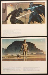 6p051 STAR WARS art portfolio with 21 prints '77 George Lucas, different art by Ralph McQuarrie!