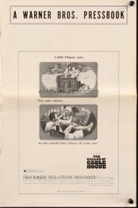 6p441 BALLAD OF CABLE HOGUE pressbook '70 Sam Peckinpah, Jason Robards & sexy Stella Stevens!